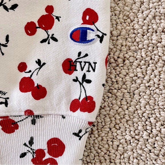 Champion + HVN for Urban Outfitters Cheery Hoodie Sweatshirt, S - Picture 8 of 16